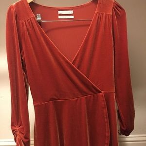 Urban outfitters velvet dress romper skort